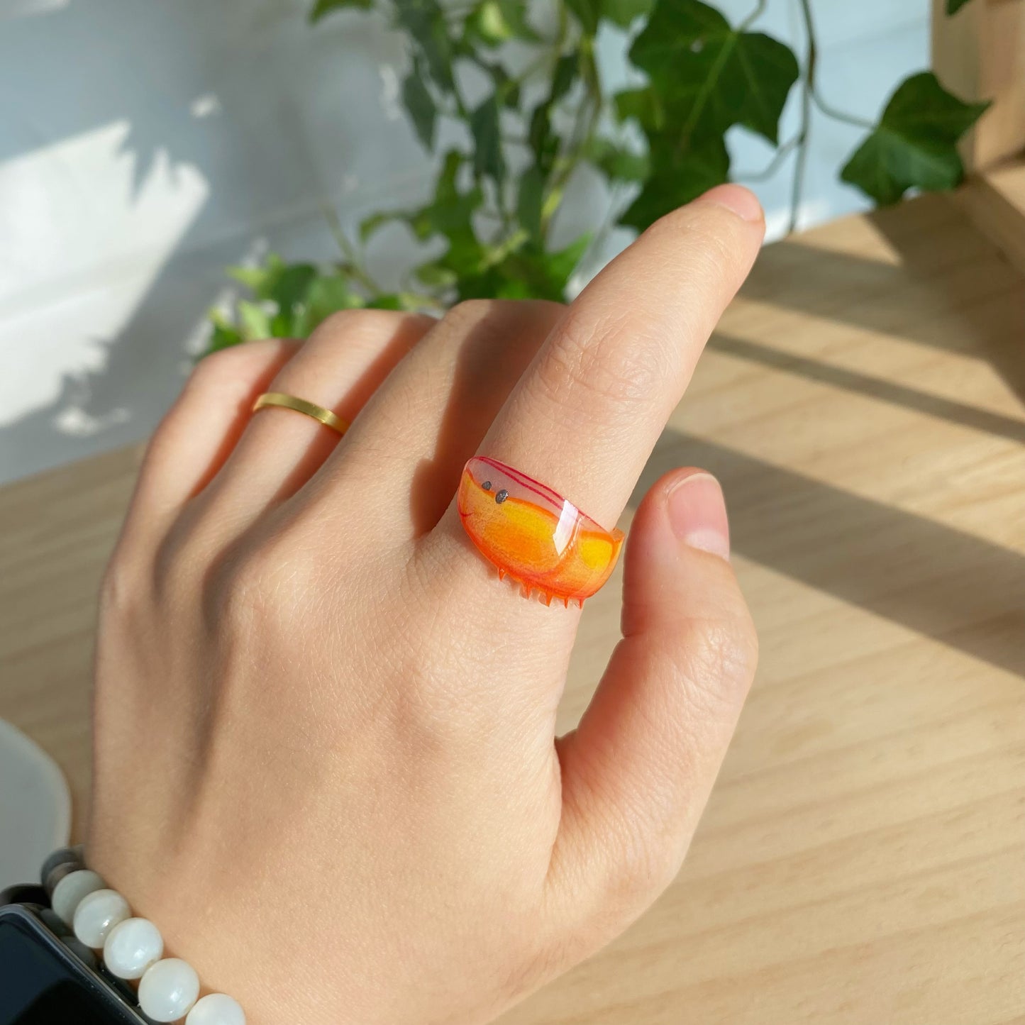 Smiling Shrimp Ring π¦