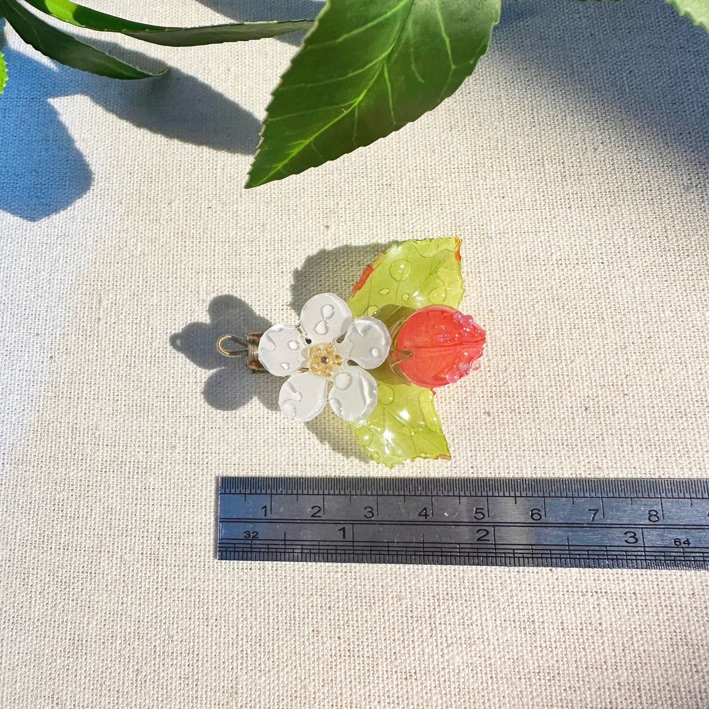Handmade Strawberry Hair clips π