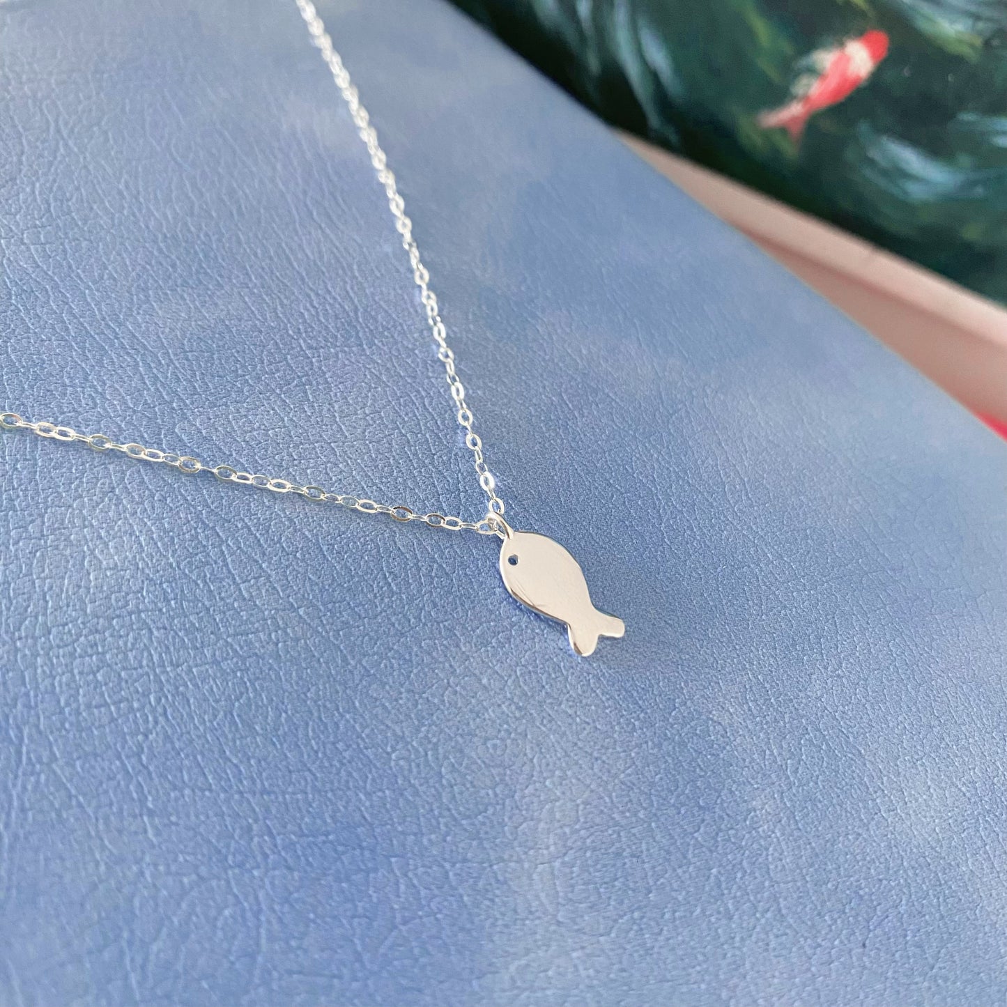 You are not alone|| Tiny Fish Necklace