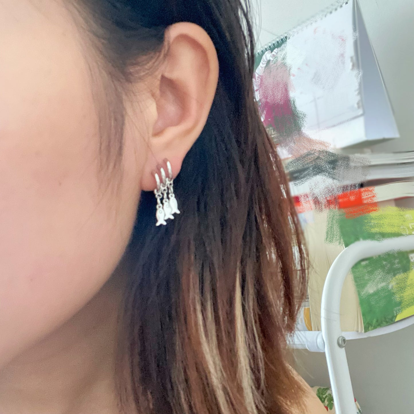 Tiny Fish Earrings