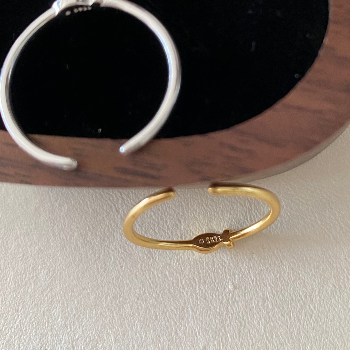 You are not alone|| Tiny Fish Ring