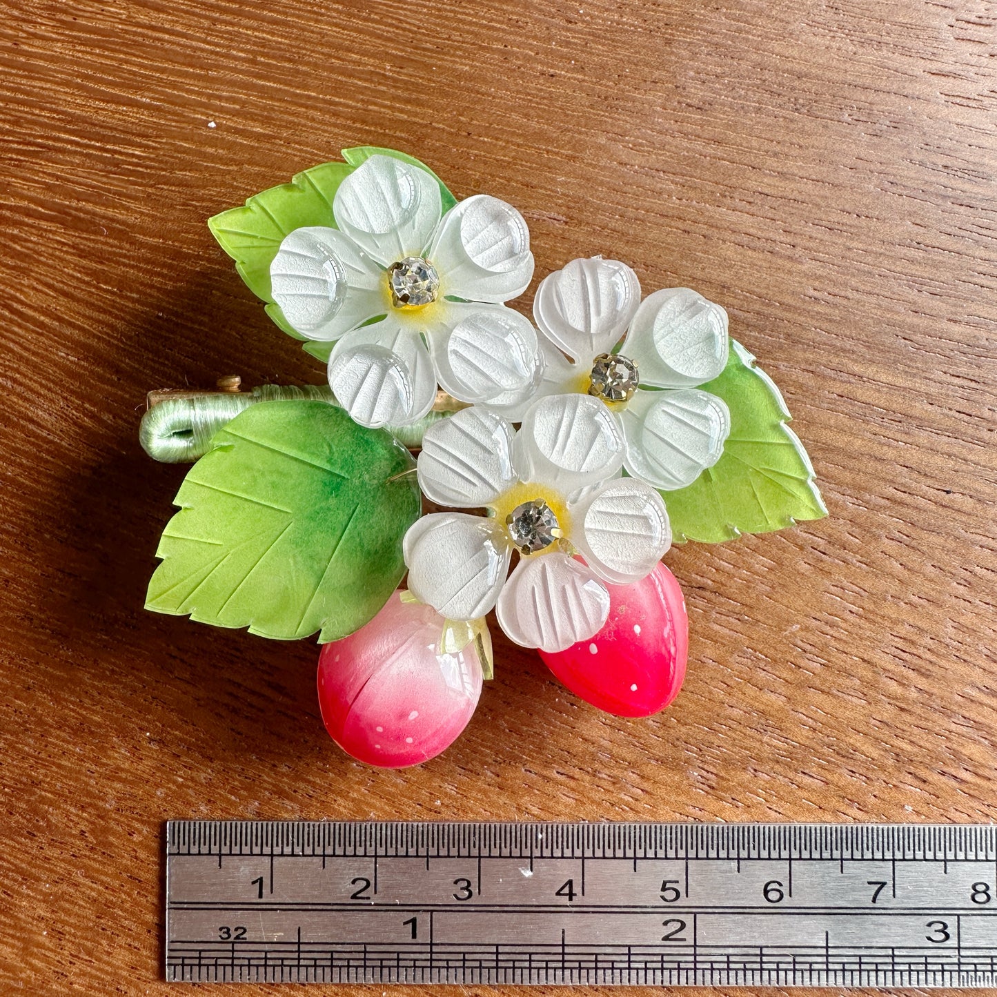 Handmade Strawberry Hair clips π