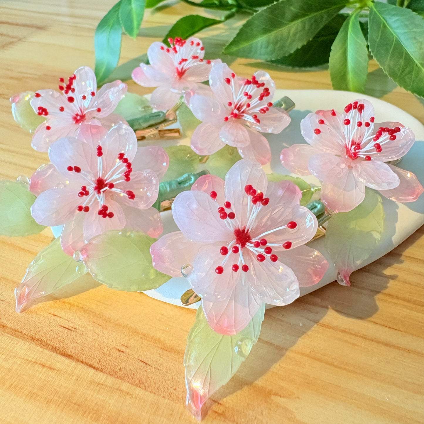 Sakura Hairclips ๐ธ Cherry Blossom