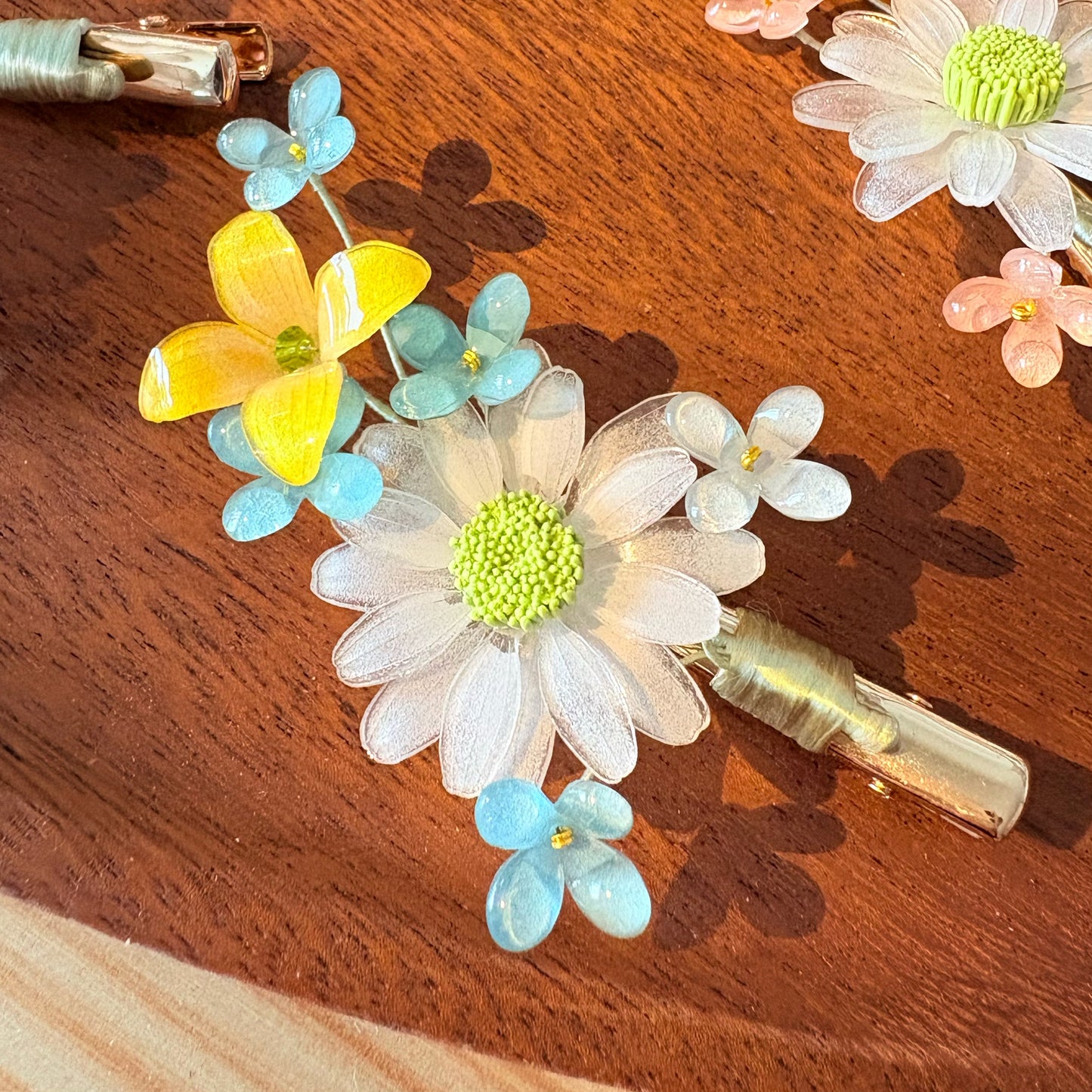 Daisy Wild Flowers Hairclips ππΌ