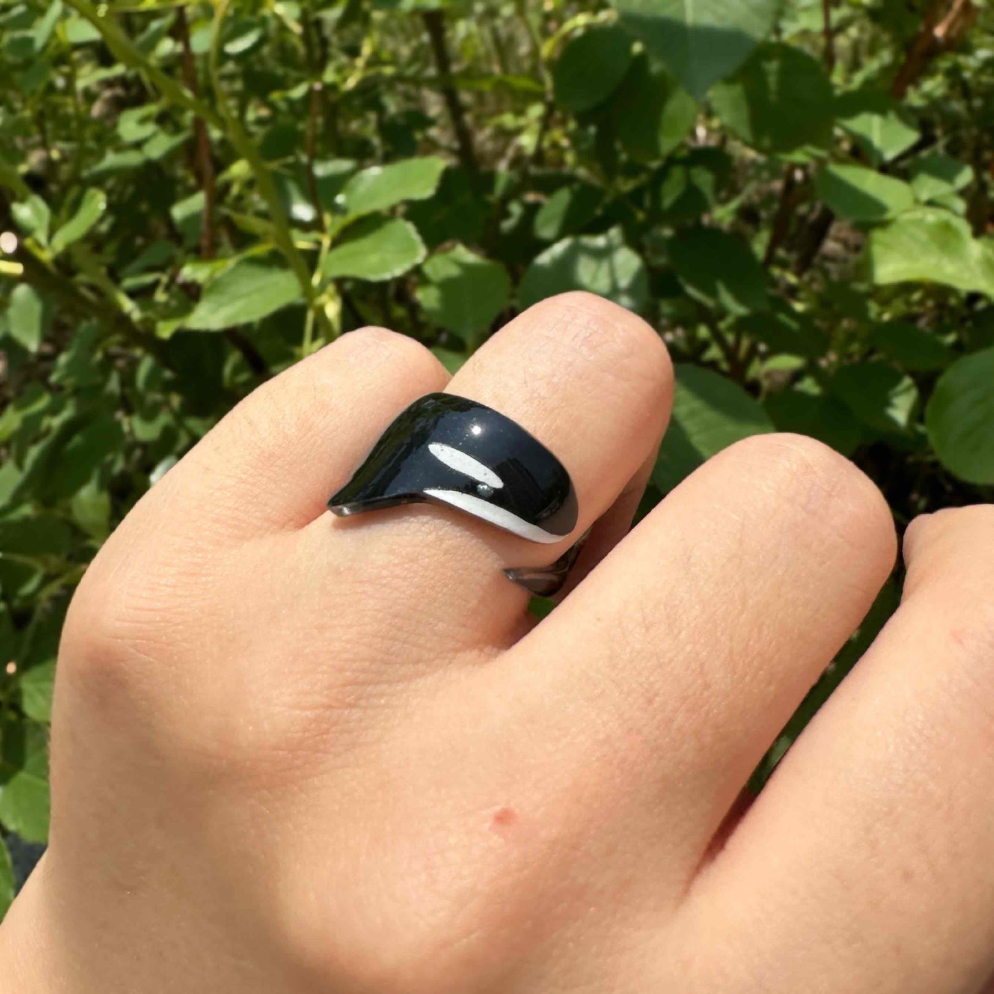 Handmade Orcas Ring π³