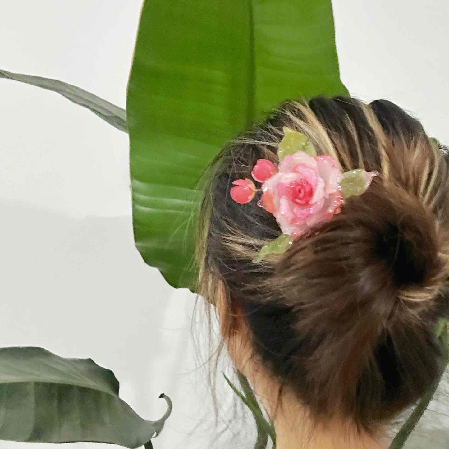 Handmade Rose Hair Stick&Clips ๐น