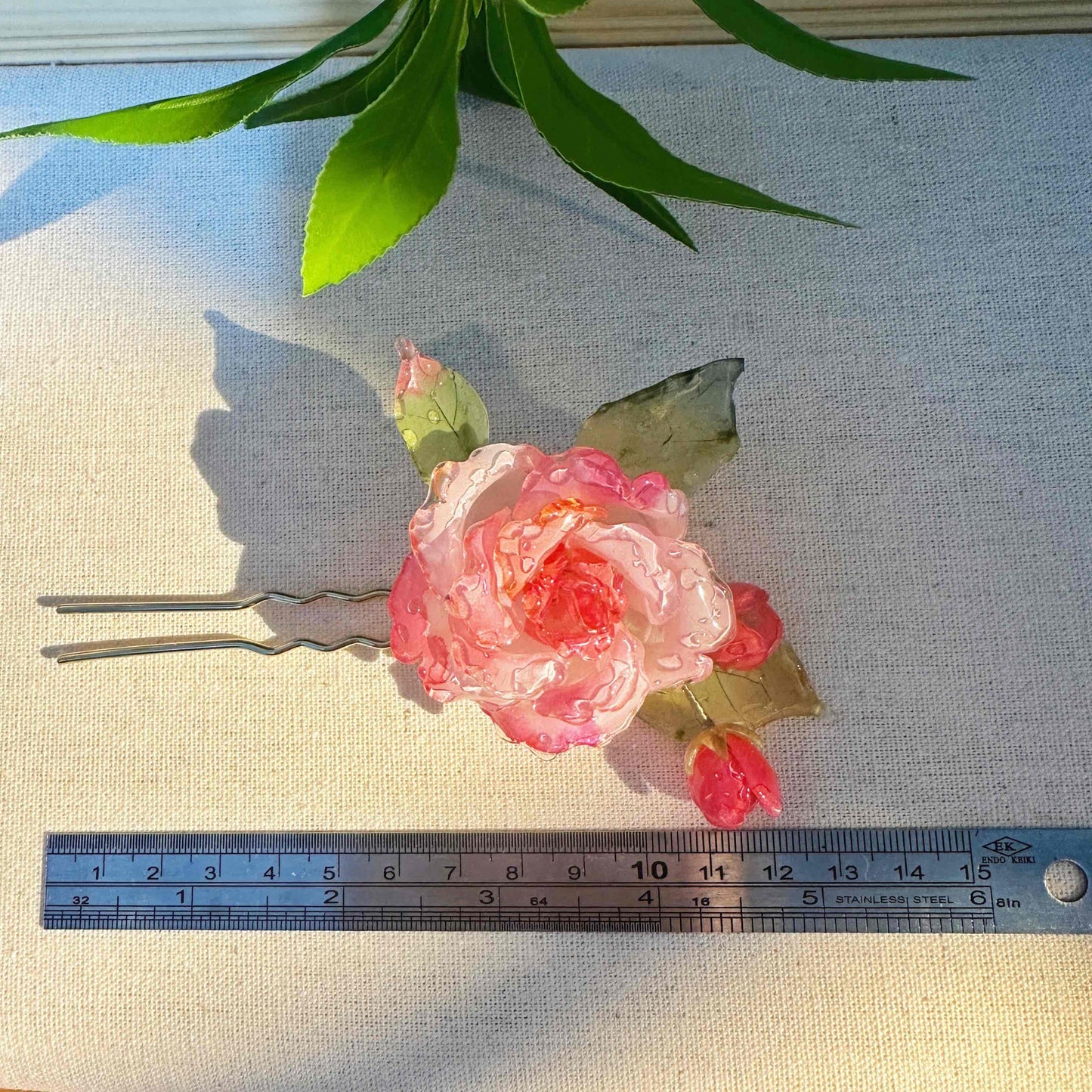 Handmade Rose Hair Stick&Clips ๐น