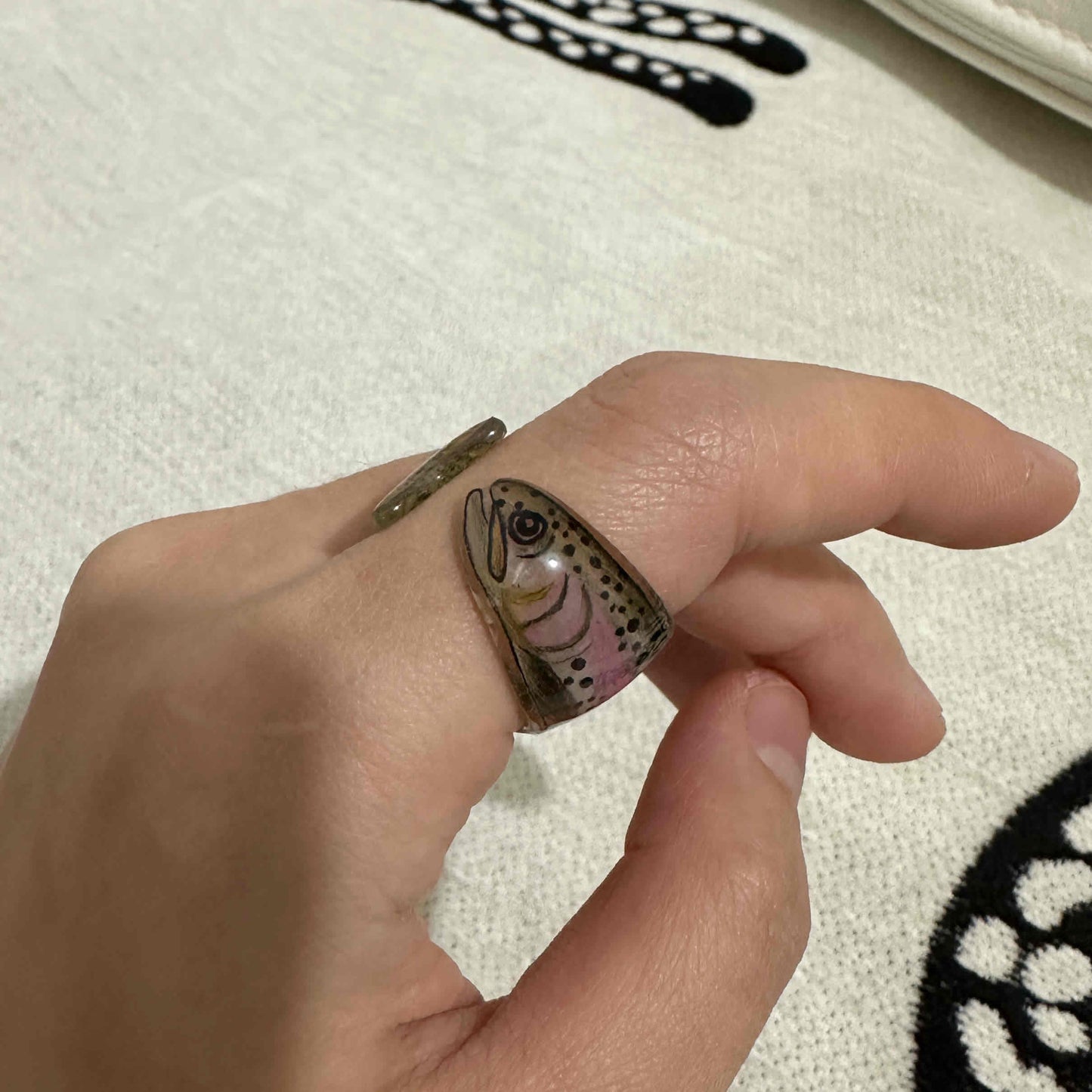 A Fish | Handmade Rainbow Trout Ring