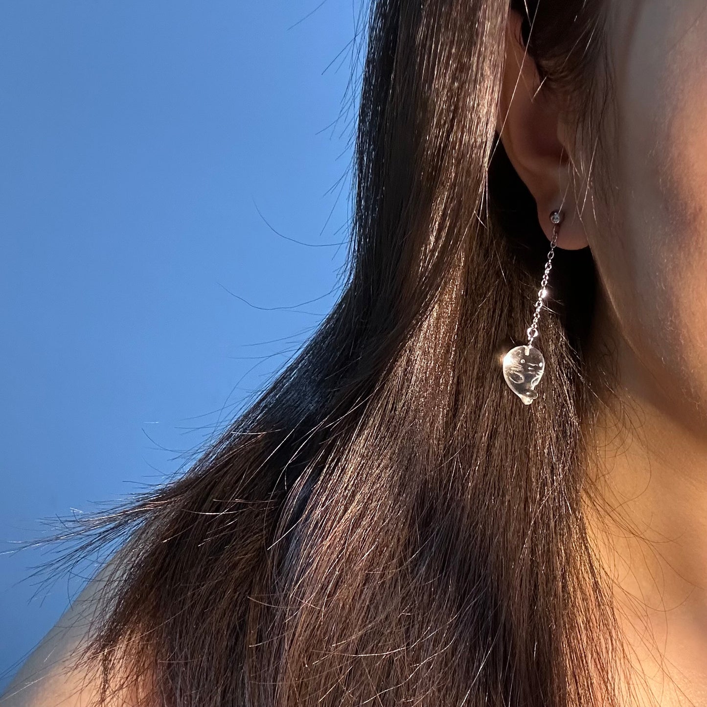 Clear Crystal Seals and Starfish Pendant Earrings/Necklace