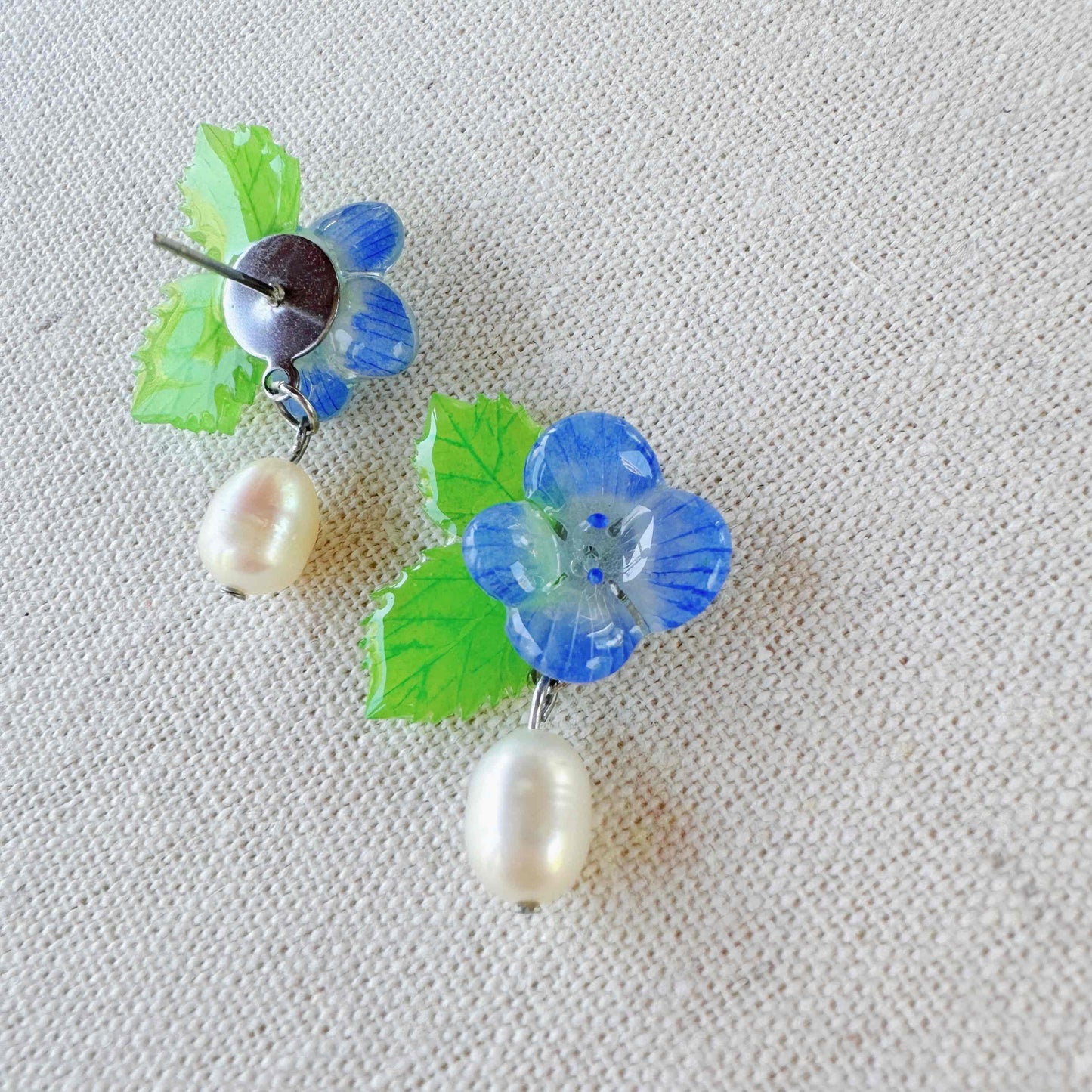 Handmade Speedwell Earrings 🩵