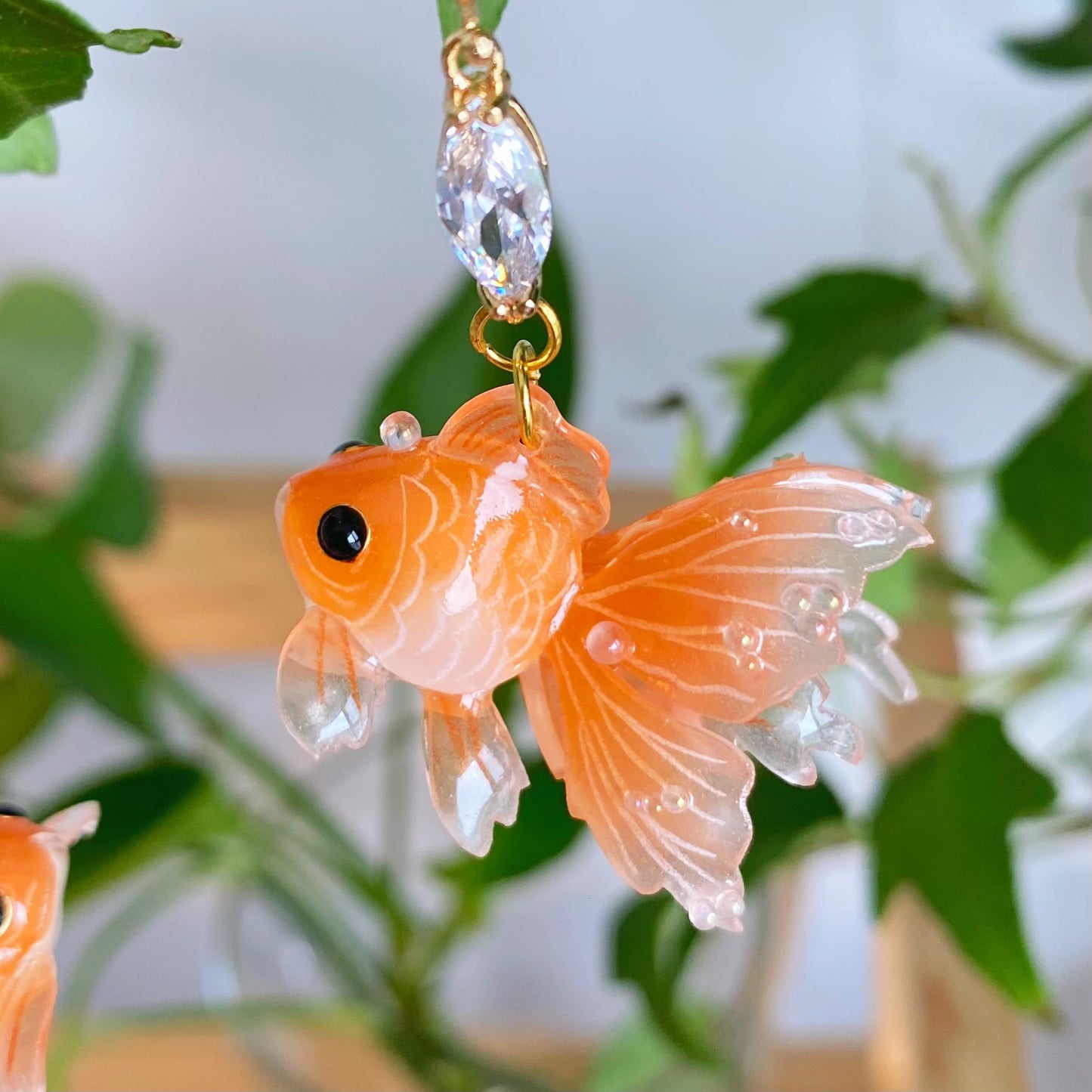 Orange Juice Goldfish Earrings