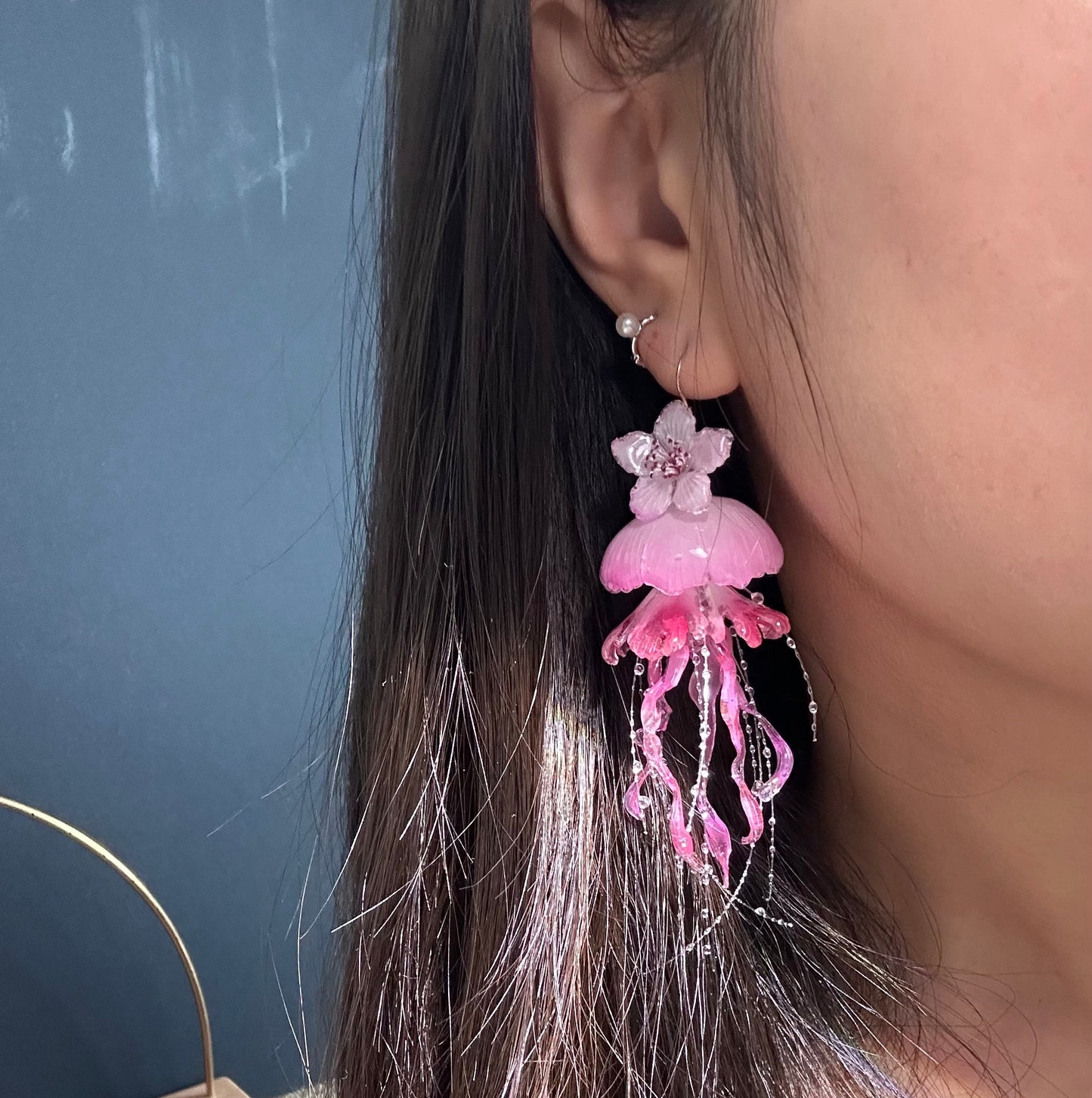 Sakura Jellyfish Earrings