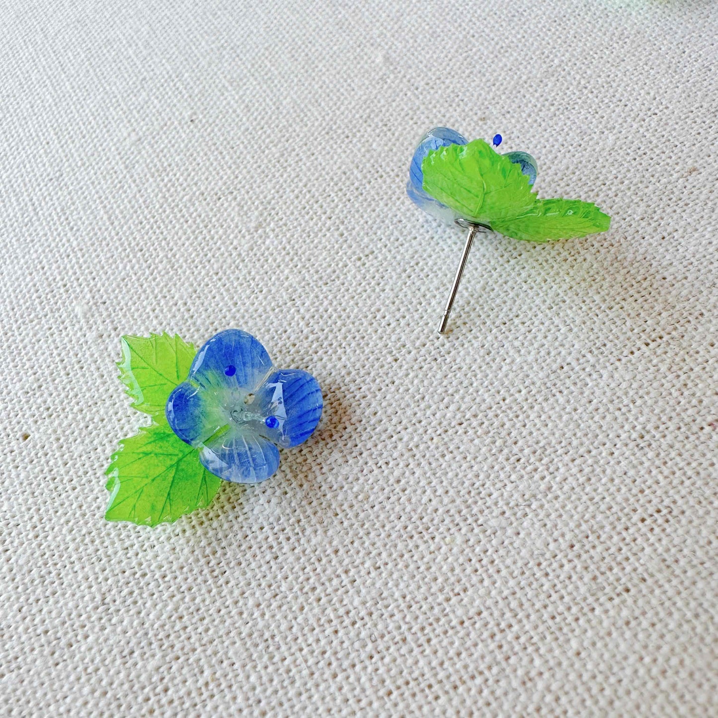 Handmade Speedwell Earrings 🩵