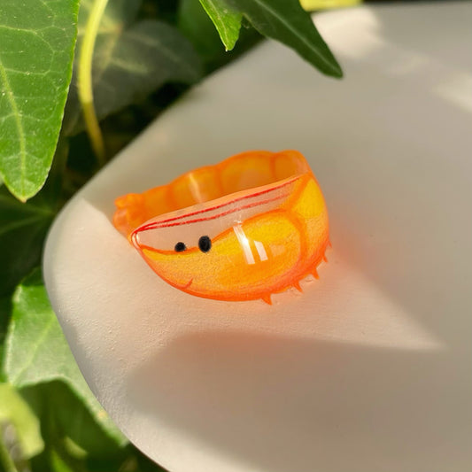 Smiling Shrimp Ring 🦐