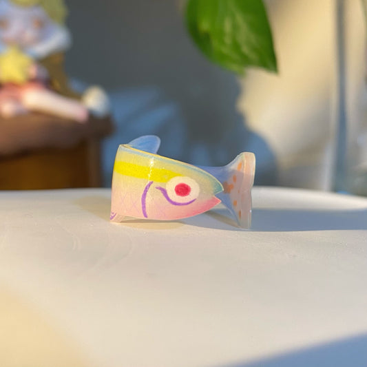 Pink Idol Fish Ring