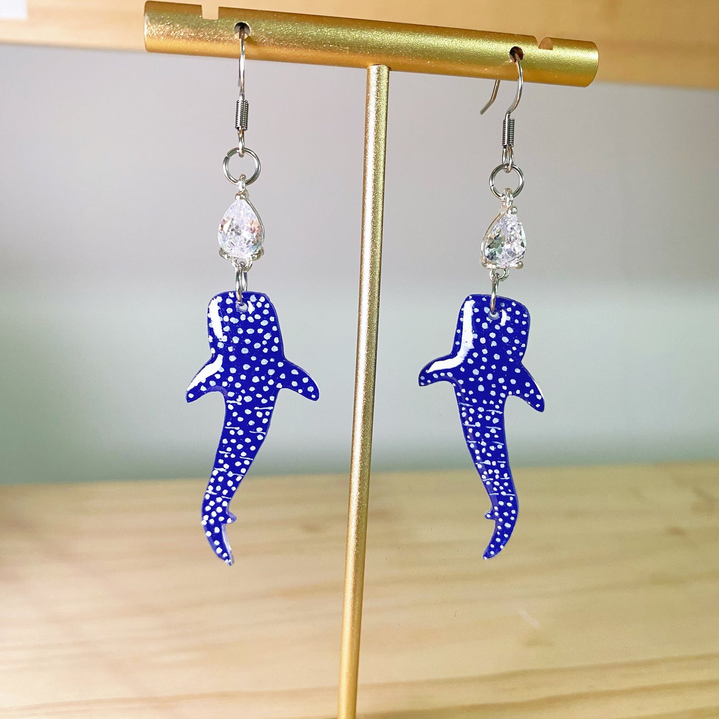 Handmade Whale Shark Earrings