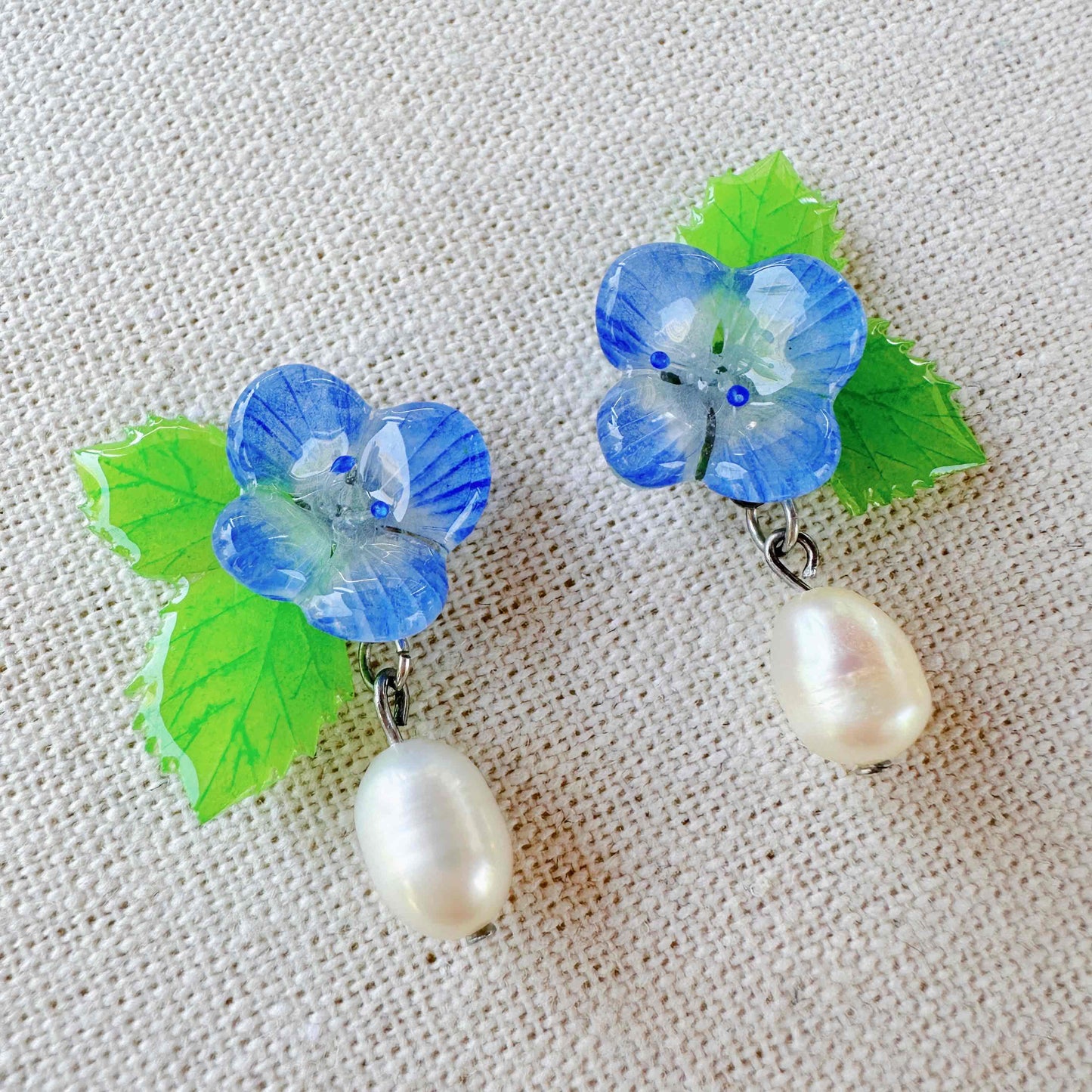 Handmade Speedwell Earrings 🩵