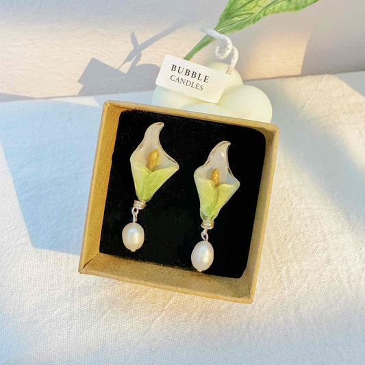 Handmade Calla Lily Earrings