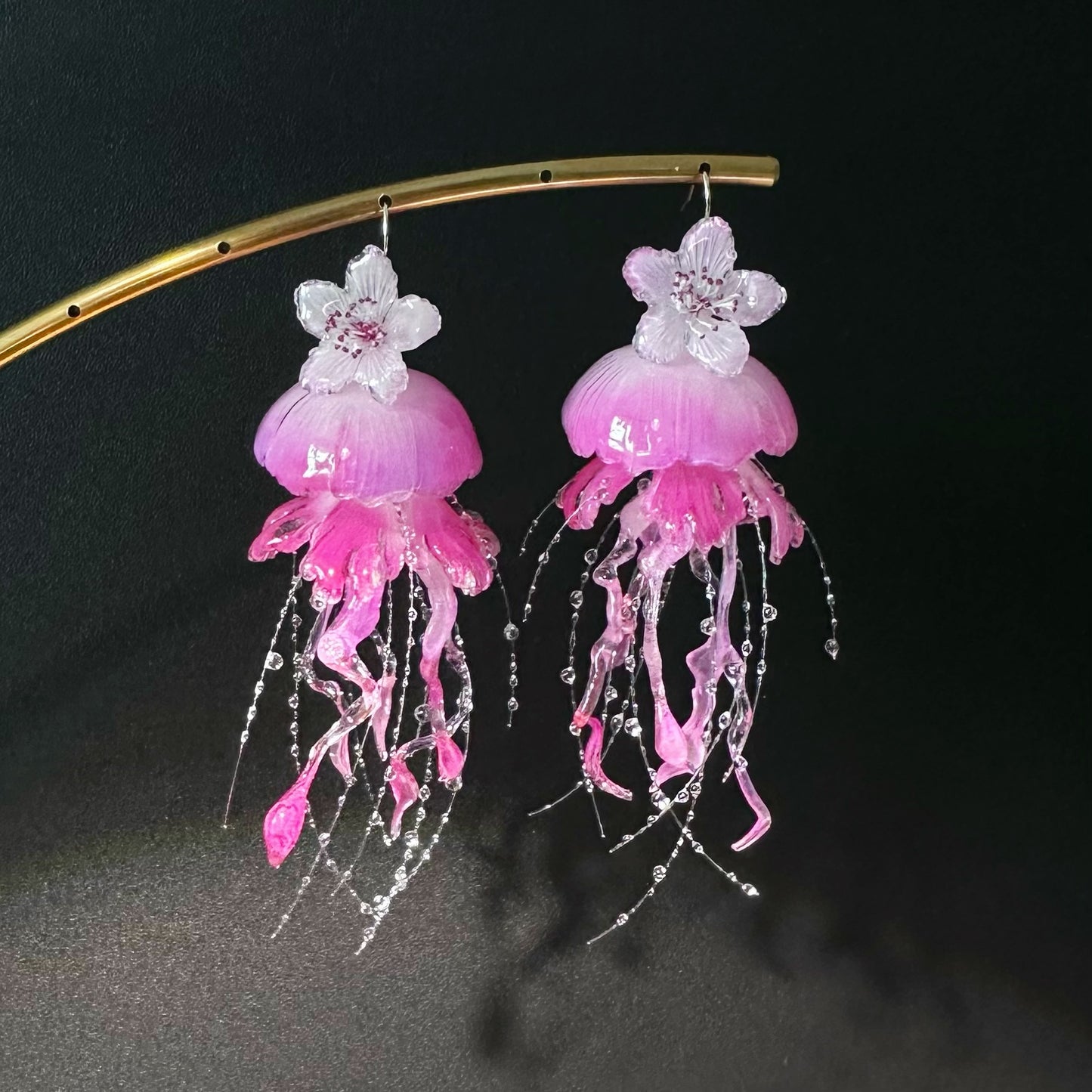 Sakura Jellyfish Earrings