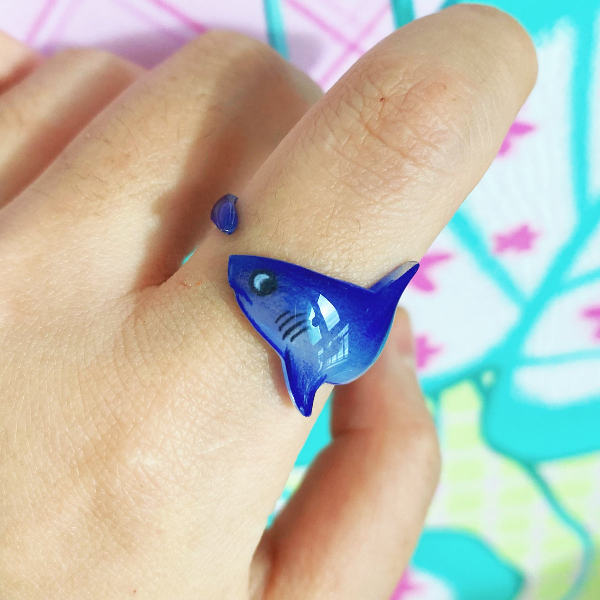 Handmade Thresher Shark Ring