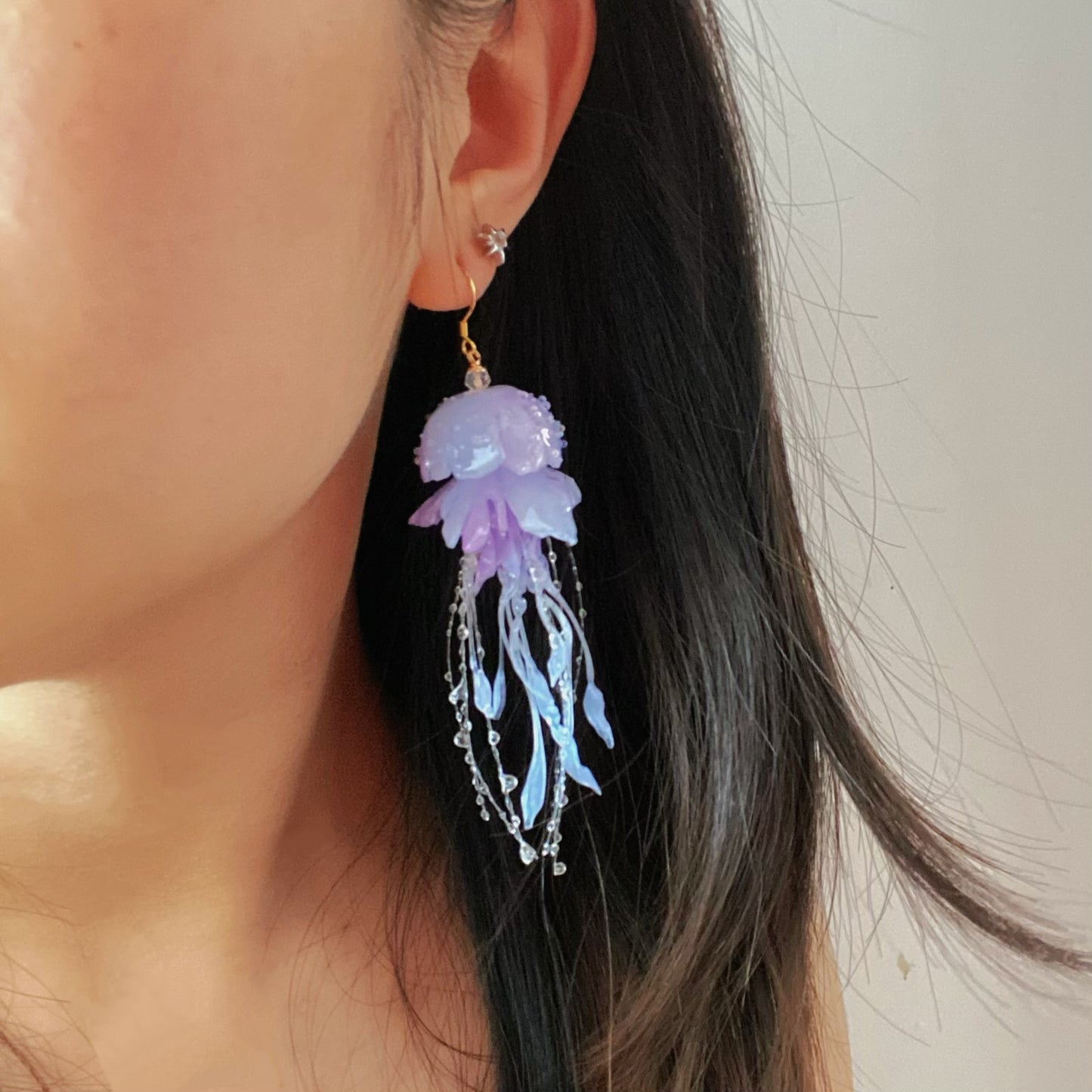 Handmade Jellyfish Earrings Clip-ons🪼