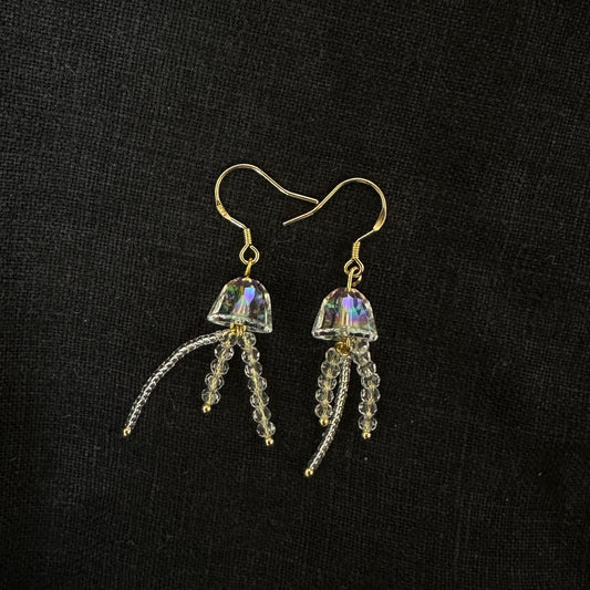 Splendid Secrets | Tiny Crystal Jellyfish Earrings🪼