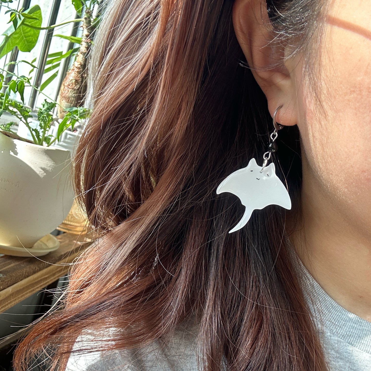 Smiling Manta Earrings