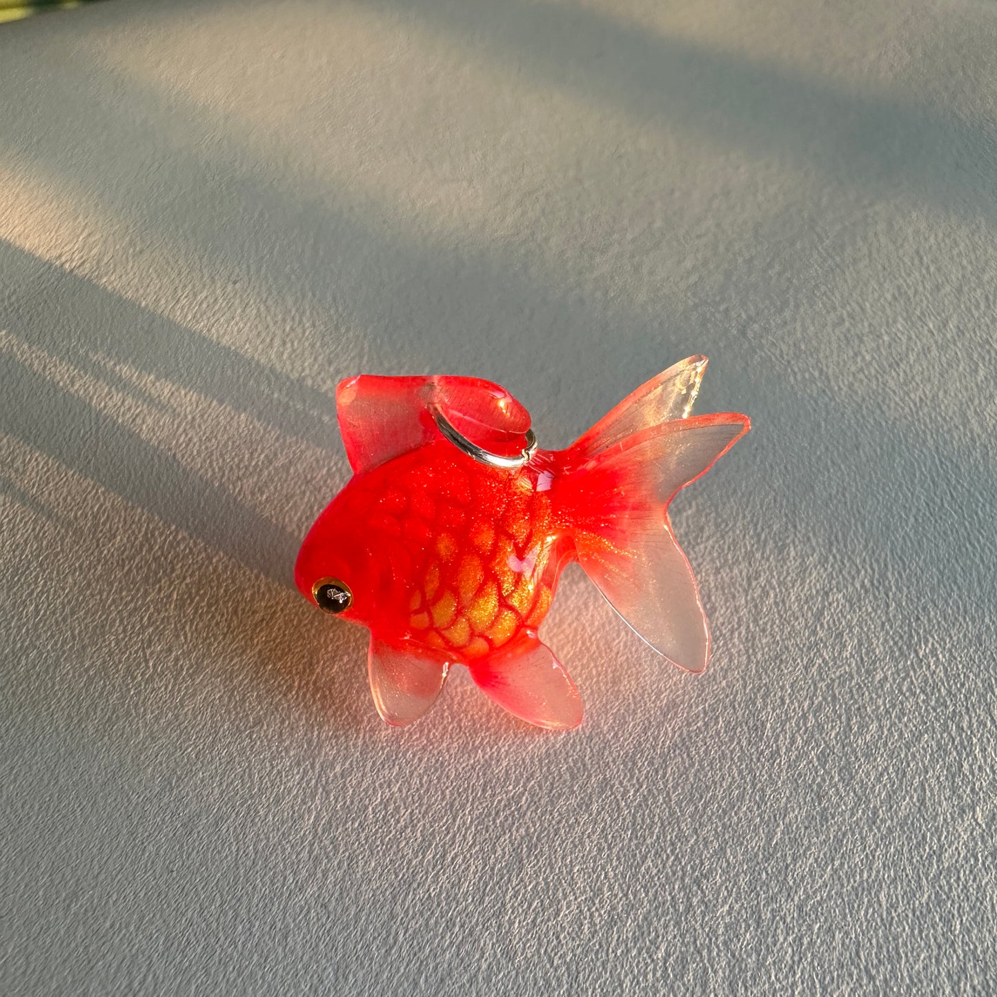 Handmade RED Goldfish Necklace ♥️