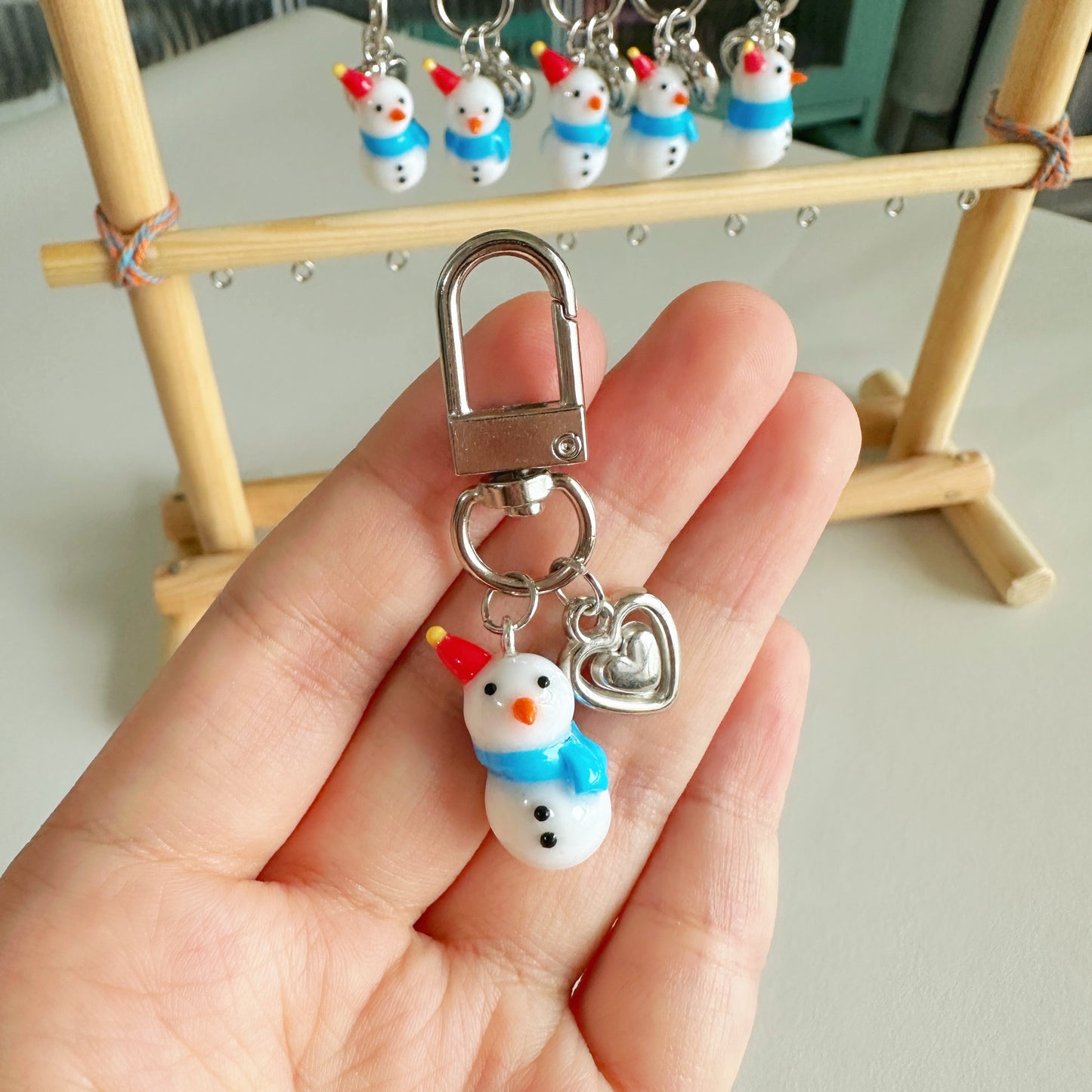 Snowman Charm/Key chain⛄️