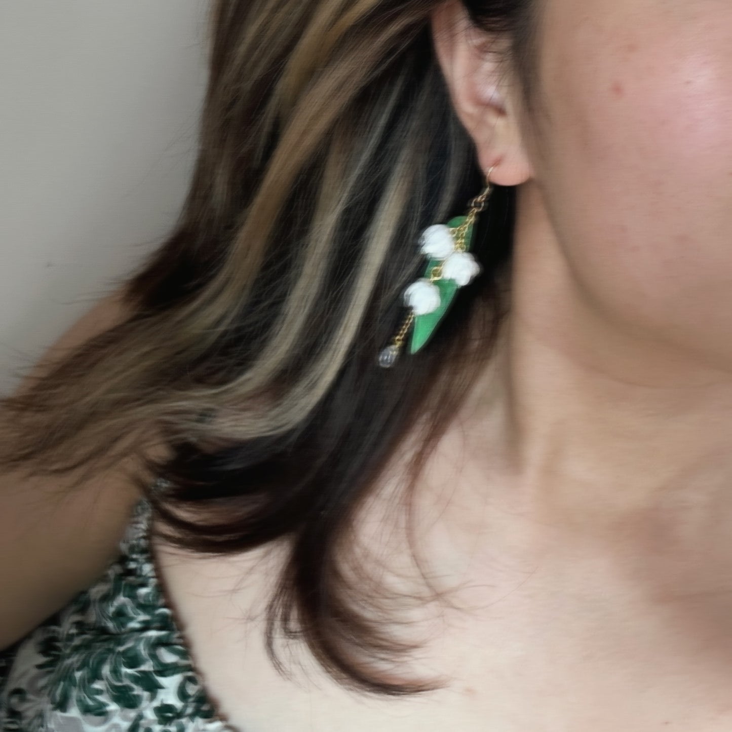 If you ever notice me | Lily of the Valley Earrings