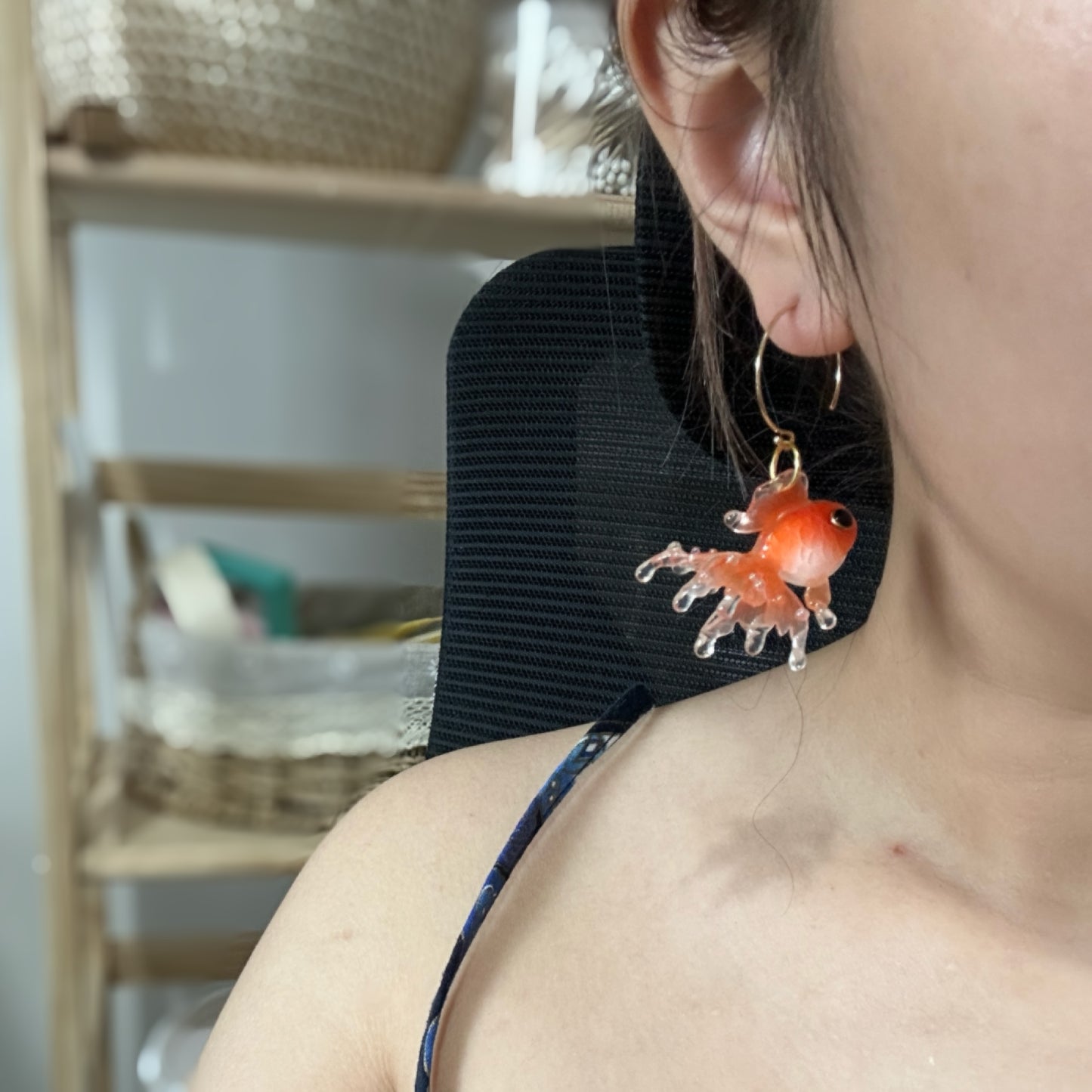 Jelly Tailed Goldfish Earrings