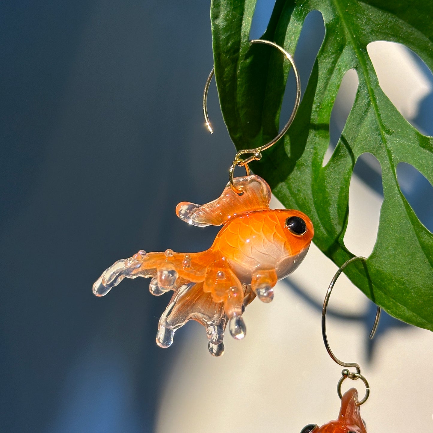 Jelly Tailed Goldfish Earrings