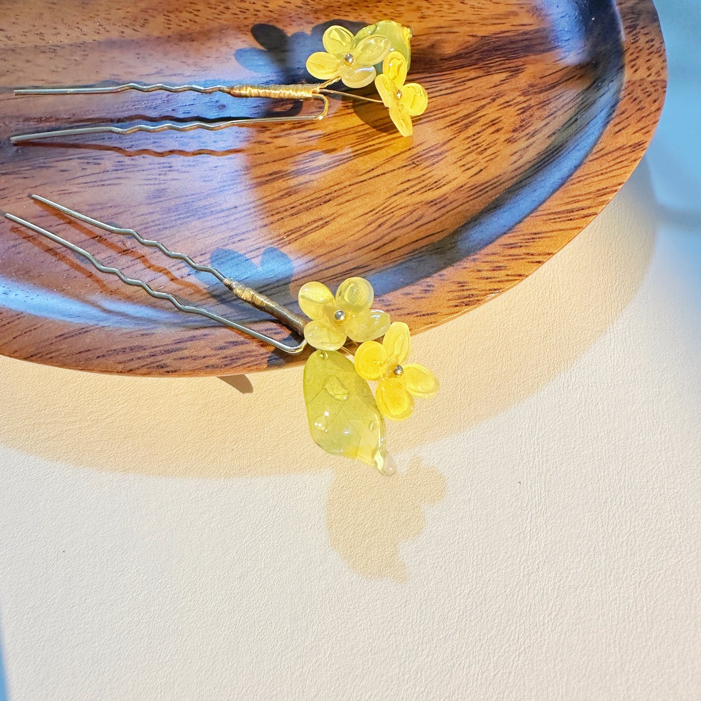 Tiny Osmanthus Hair Pins